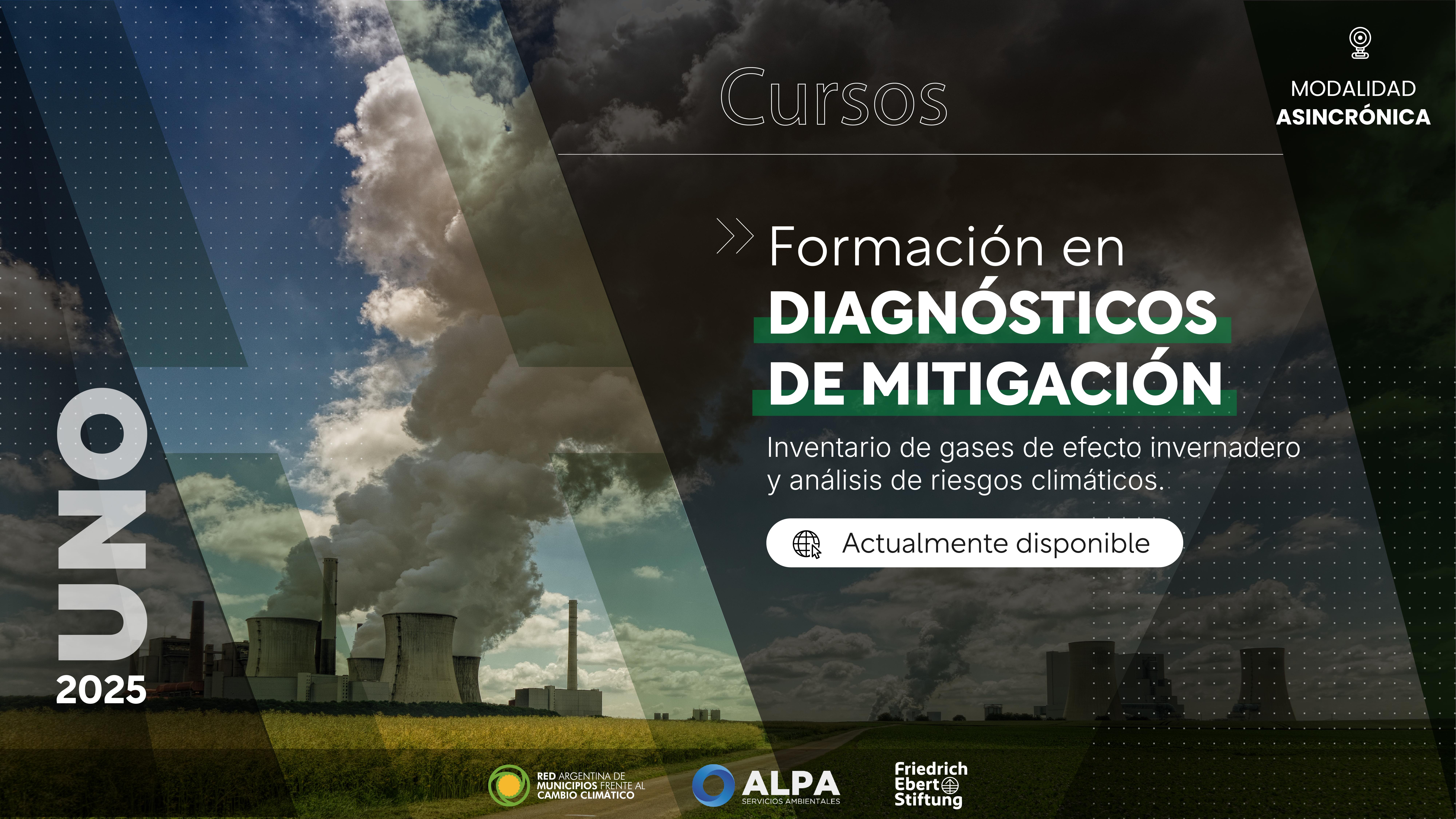 Diagnósticos de Mitigación: Inventario de gases de efecto invernadero y análisis de riesgos climáticos